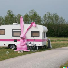 Happens all the time when couples get old. Pops buys a caravan, and Nan dyes her hare pink.