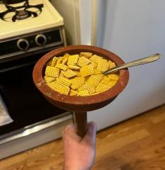In lieu of a bowl