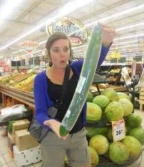I always buy big Tesco cucumbers. My husband has only got a Lidl one.