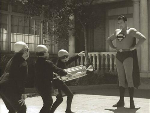 Superman was confident he could tackle one Danny Devito, but not three of the buggers.